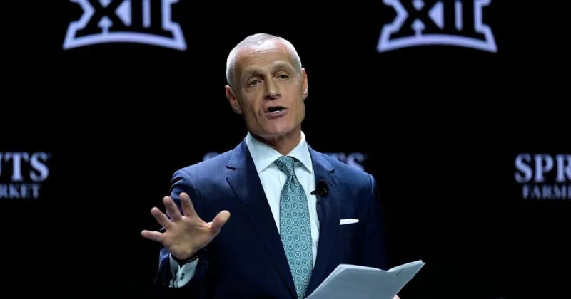 Big 12 commissioner declines to address Sorsby gambling saga and describes league as `16 strong'