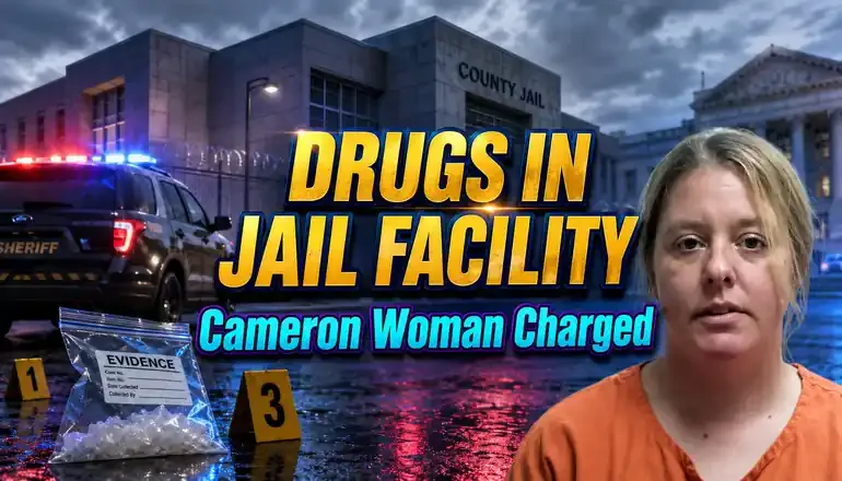 Cameron woman charged after meth found inside county jail facility