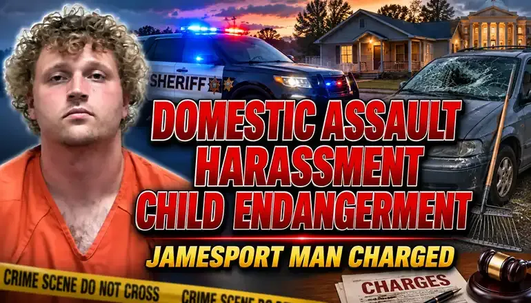 Jamesport man man charged after alleged assault, threats and child endangerment