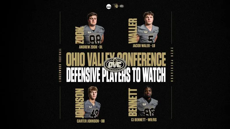 OVC Releases 2026 Football Defensive Players to Watch