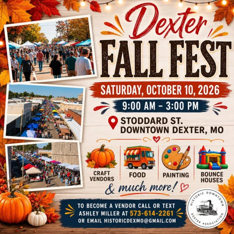 80th Annual Fall Fest Returns October 10th with Family Fun in Historic Downtown Dexter