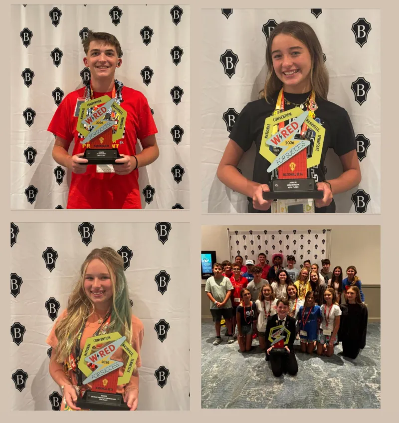 Bernie Junior Beta Club Brings Home Four National Awards