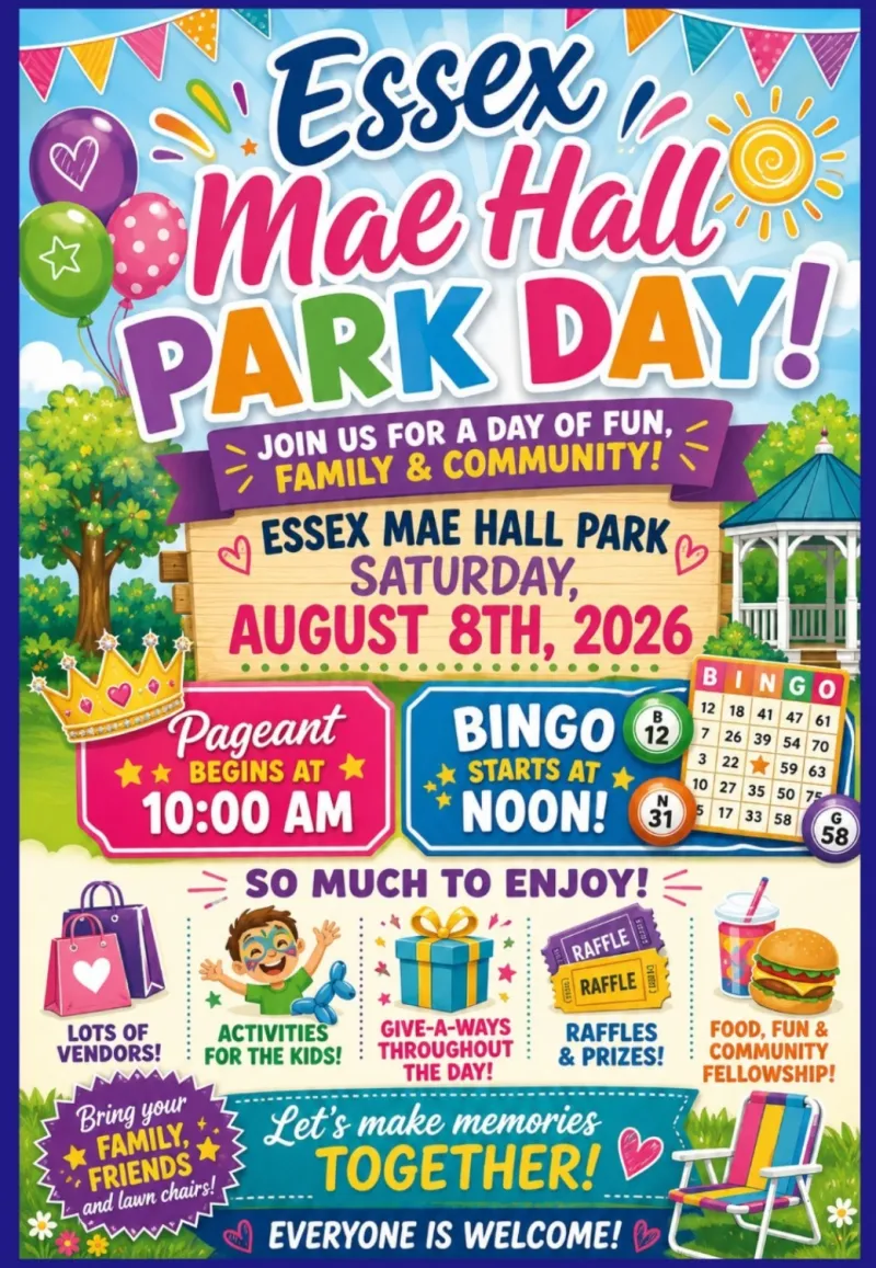 Mae Hall Park Day Set for Saturday, August 8, 2026