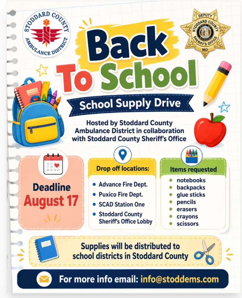 Emergency Responders Unite for Countywide School Supply Drive