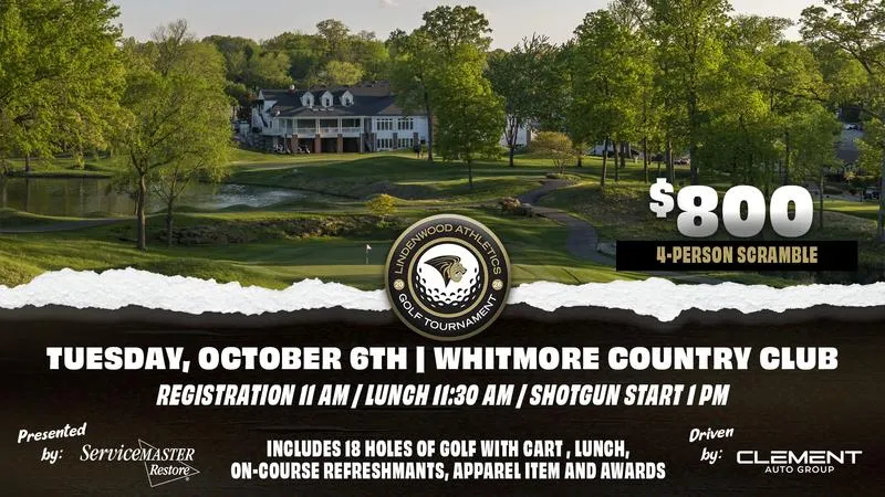 Registration Now Open for the 2026 Lindenwood Athletics Golf Tournament, Presented by ServiceMaster Restore