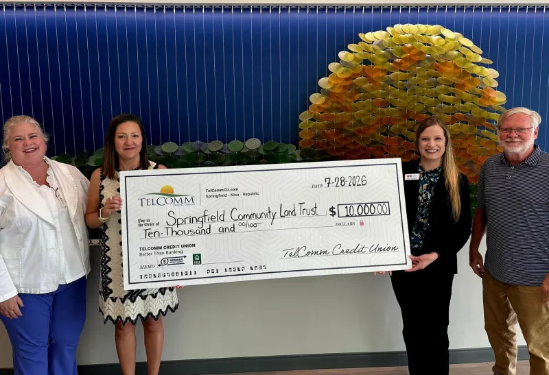 TelComm Credit Union awards grant to Springfield Community Land Trust