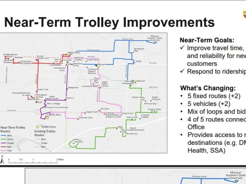 Joplin trolley system could grow from three routes to five under new plan