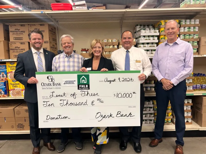 Ozark Bank partners with FHLB Des Moines to issue grants