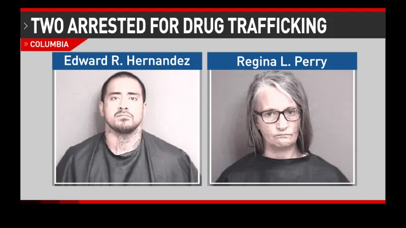 Two arrested after 153 grams of meth seized in Columbia narcotics investigation