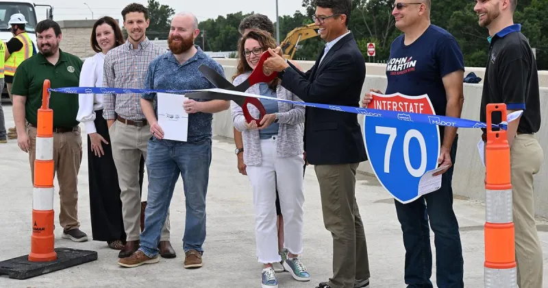 State, local officials celebrate completed St. Charles Road bridge