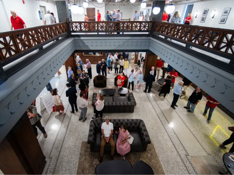 Pitt State and community celebrate opening of new Kelce College of Business, reimagined Besse Hotel