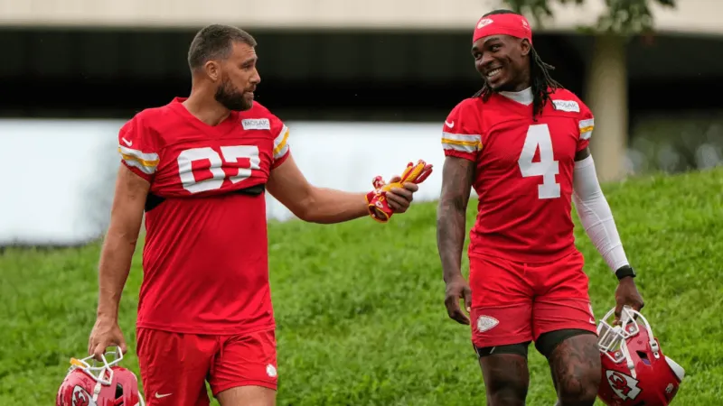 Travis Kelce: Chiefs camp offers welcomed 'sanctuary' after wedding to Taylor Swift