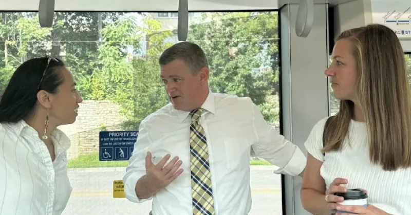 Kansas Rep. Sharice Davids Hypes Downtown Kansas City Streetcar