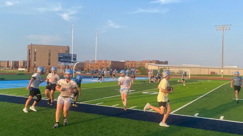 Father Tolton football opens practice on new field after graduating record senior class