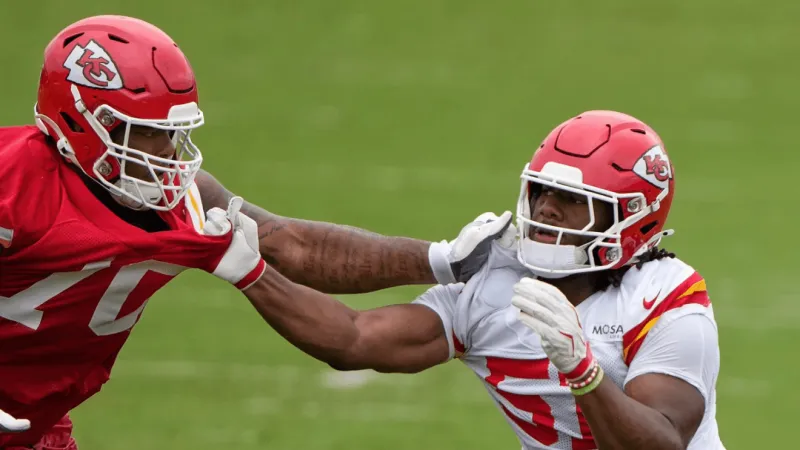 Chiefs gave tackle Khalil Benson a shot. Now he's helping to protect Patrick Mahomes.
