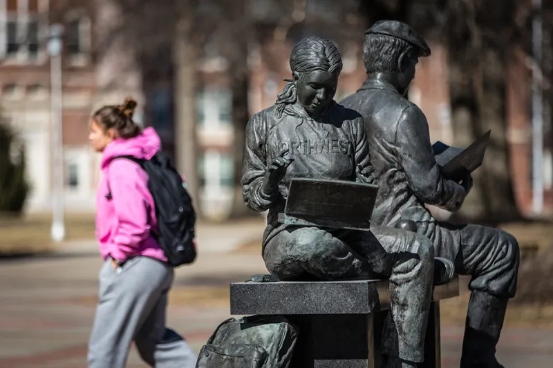 Centennial Sculpture has new home but symbolism of past, present remains