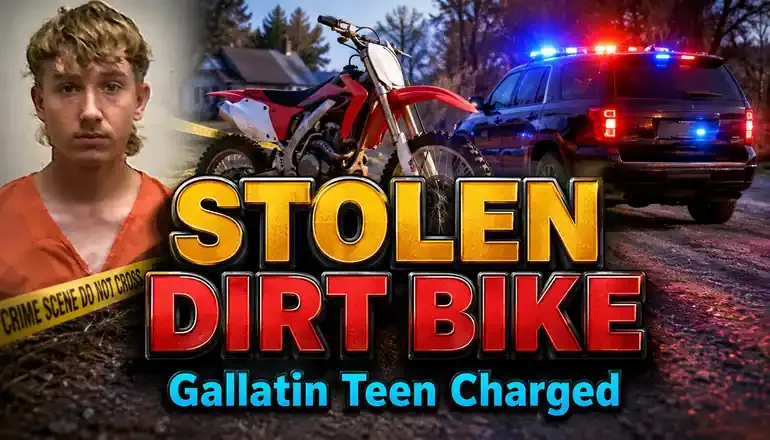 Gallatin teen faces charge after deputies recover stolen dirt bike