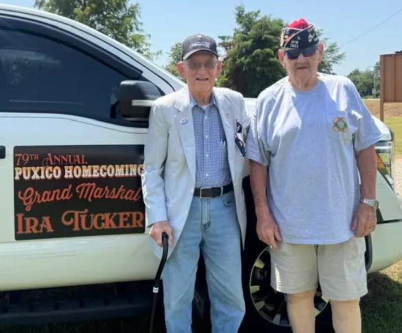 Ira Tucker Leads 79th Annual Puxico VFW Homecoming Parade as Grand Marshal