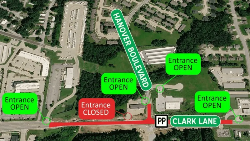 Clark Lane at Hanover Boulevard in Columbia set to close for 60 days