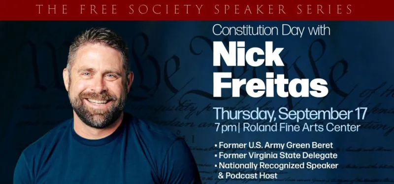 Nick Freitas to Speak at Hannibal-LaGrange University for Constitution Day