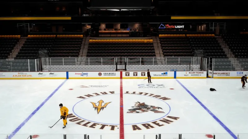 Arizona State hockey player, Blues draft pick hospitalized after collapsing at workout