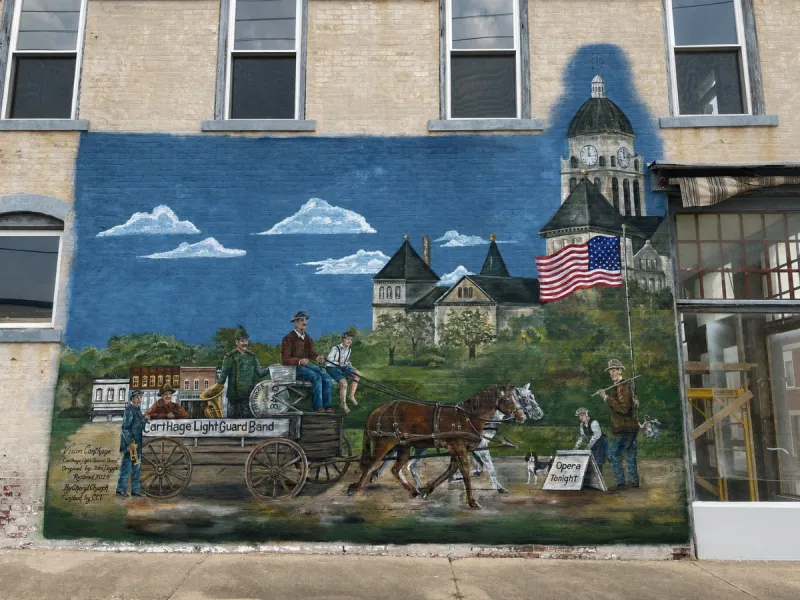 Restored Light Guard mural officially "back" in Carthage