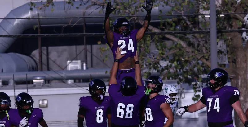 Football Dominates Owls 63-6 in Season Opening Win