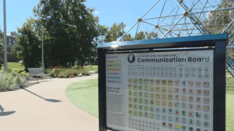 New communication board at Community Park gives young visitors a way to be heard