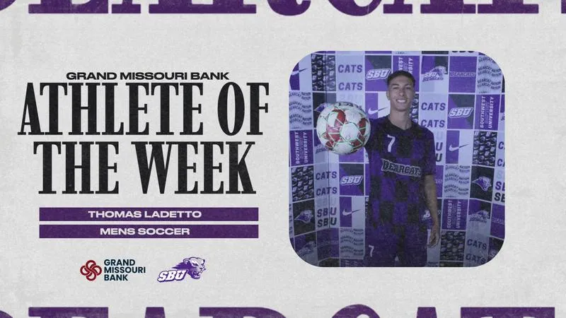 Thomas Ladetto Earns Grand Missouri Bank Athlete of the Week Award