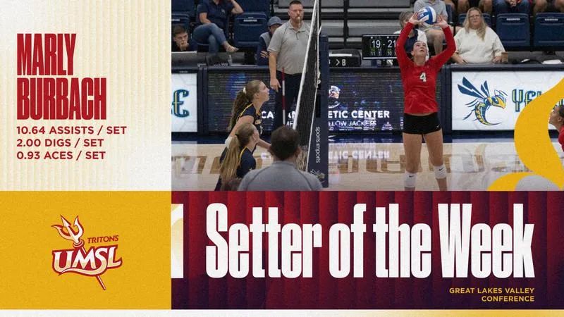 Burbach Named GLVC/Athletic Solutions Volleyball Setter of the Week
