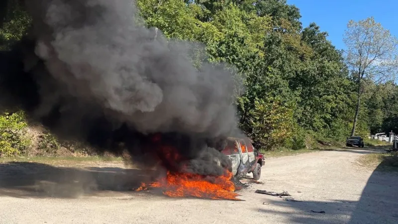 Sunrise Beach crews battle vehicle fire, and handle two more emergencies Monday
