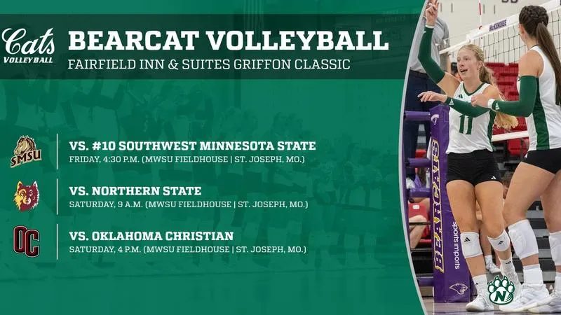 Bearcats set for trio of matches at Griffon Volleyball Classic