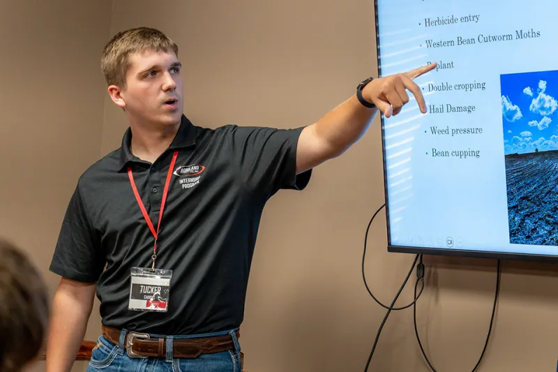 Students gain hands-on agriculture experience through internships with farming cooperative