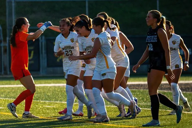 Griffons blank Wayne State 2-0 in 2026 home opener