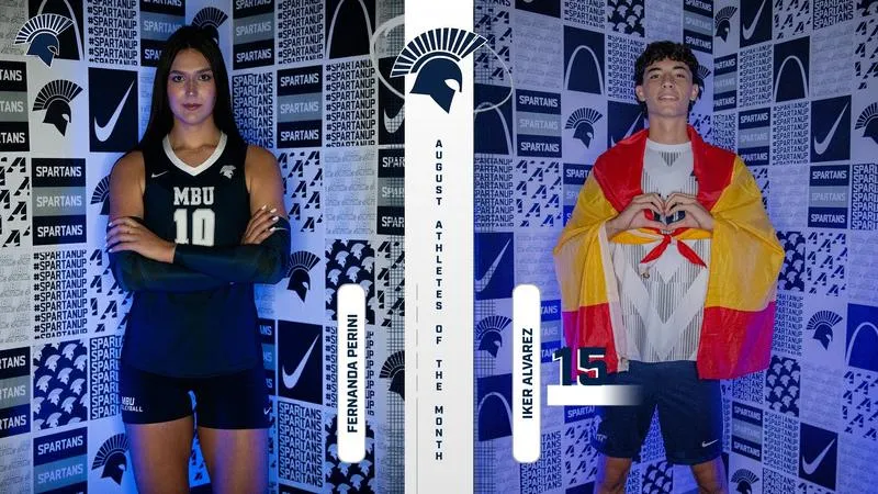Alvarez, Perini Earn MBU August Athletes of the Month