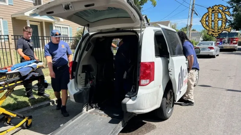 Columbia firefighters repair broken wheelchair to help woman during transport