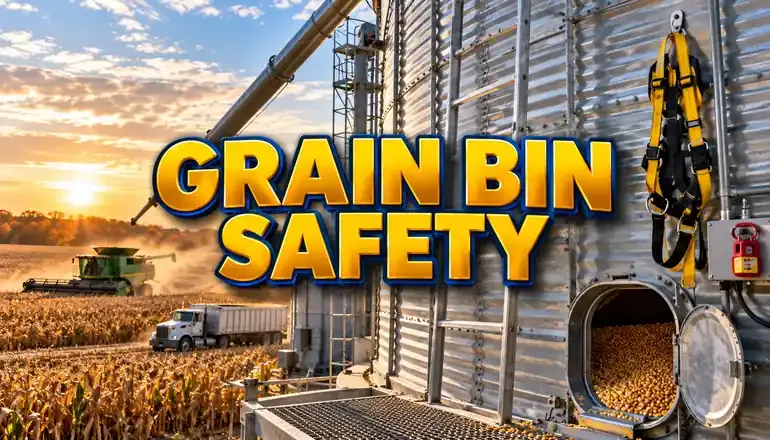 Grain bin entrapment risks prompt safety warning ahead of harvest