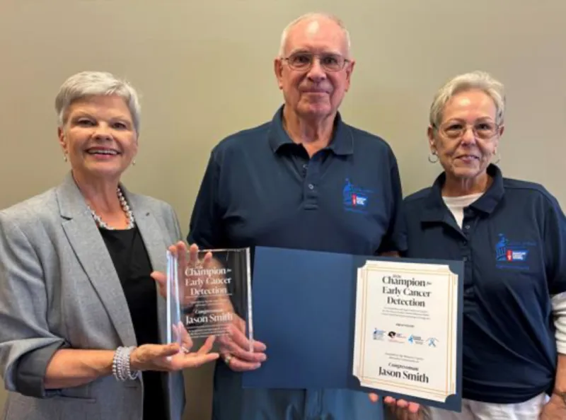Congressman Jason Smith Receives Champion for Early Cancer Detection Award