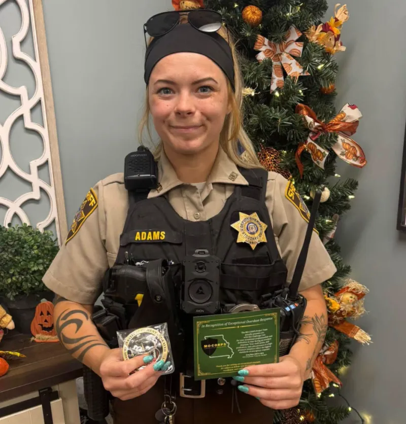 Stoddard County Deputy Recognized for Using Narcan to Help Save Life