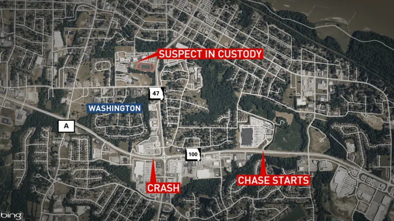 Man faces four charges after Walmart theft chase ends with Washington schools on lockdown