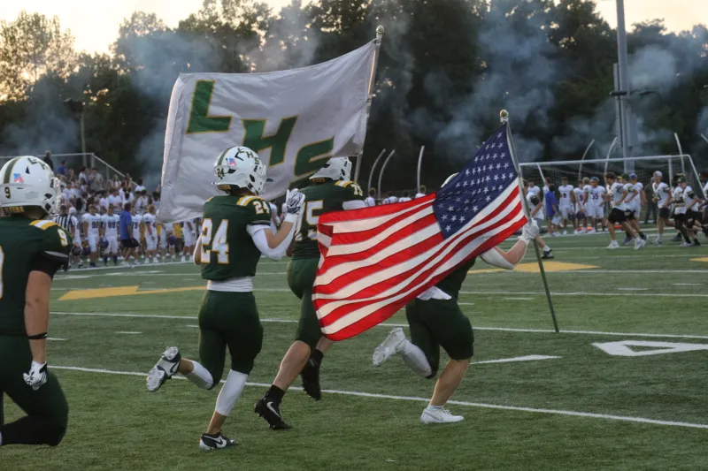 Lindbergh honors first responders, military at Friday's football game