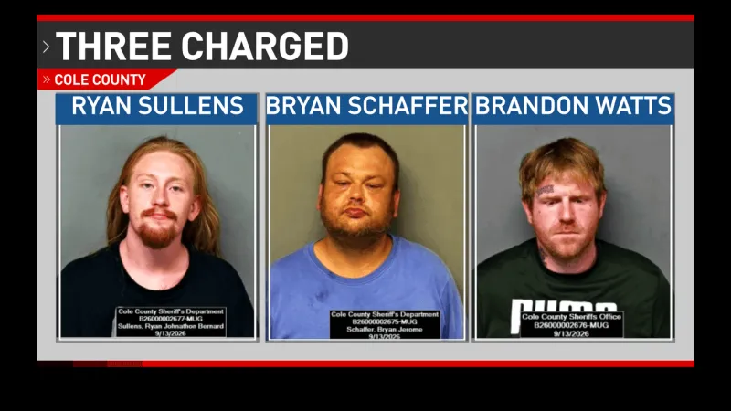 Three Jefferson City men jailed after alleged attempted robbery with BB gun