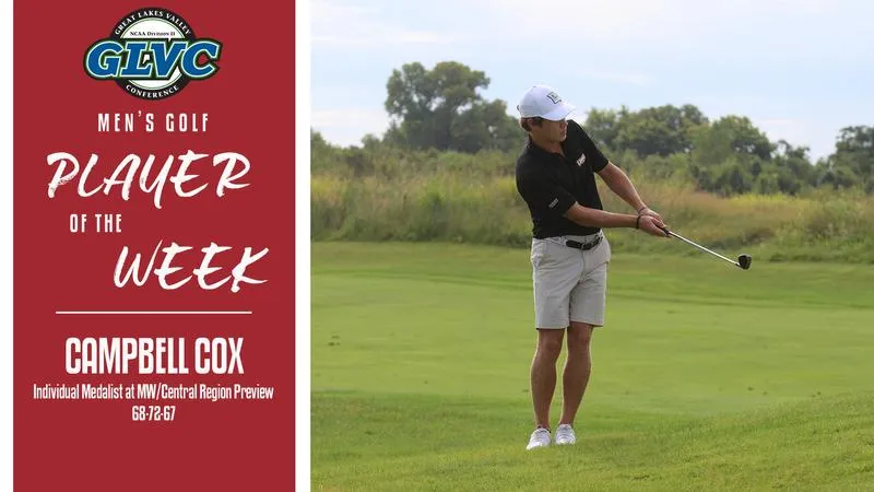Cox Named GLVC Men's Golf Player of the Week