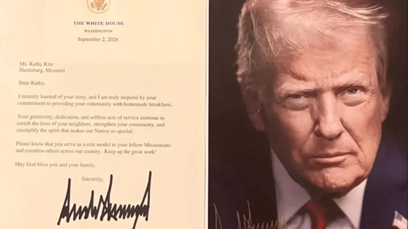 Harrisburg woman serving free breakfast receives letter of support from President Trump