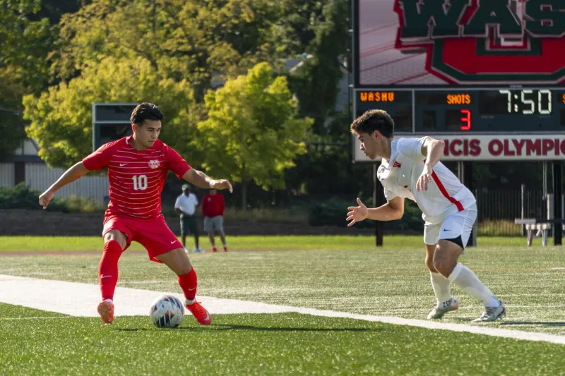 Men's soccer remains undefeated following a win against Hanover and a tie with Rhodes
