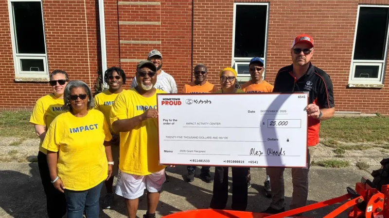 Impact Activity Center celebrates $50,000 Kubota Hometown Proud Award