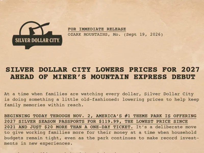 Silver Dollar City cuts season pass price to lowest level since 2021