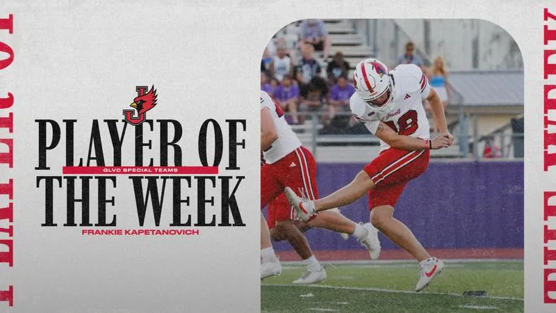 Kapetanovich Named GLVC Special Teams Player of the Week