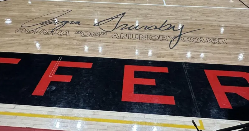 Jefferson City High School unveils court named after NBA champion OG Anunoby