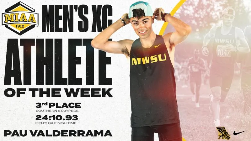 Valderrama named MIAA Men's Cross Country Athlete of the Week